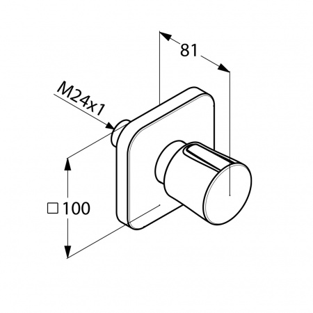 Вентиль для скрытого монтажа на 2 положения Kludi E2 498470575 фото