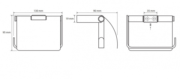Держатель для туалетной бумаги Bemeta Via 135012012 фото
