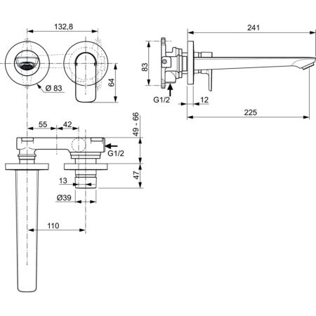 Смеситель для раковины Ideal Standard CONNECT AIR A7009AA фото