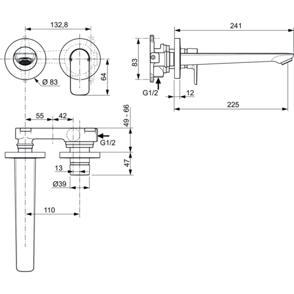 Смеситель для раковины Ideal Standard CONNECT AIR A7009AA фото