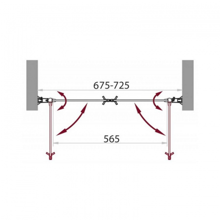 Душевая дверь BelBagno Sela SELA-B-2-70-C-Cr фото