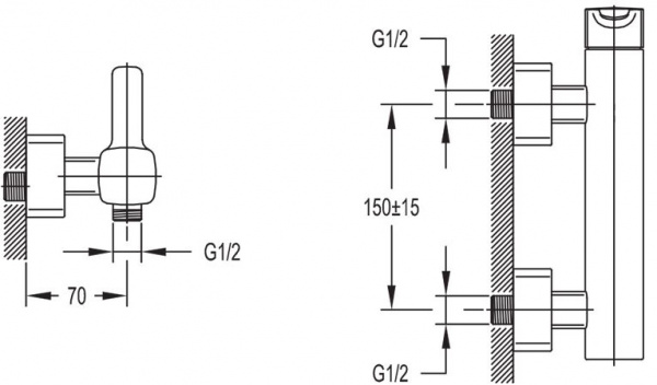 Смеситель для душа Cezares Tesoro D-01 фото