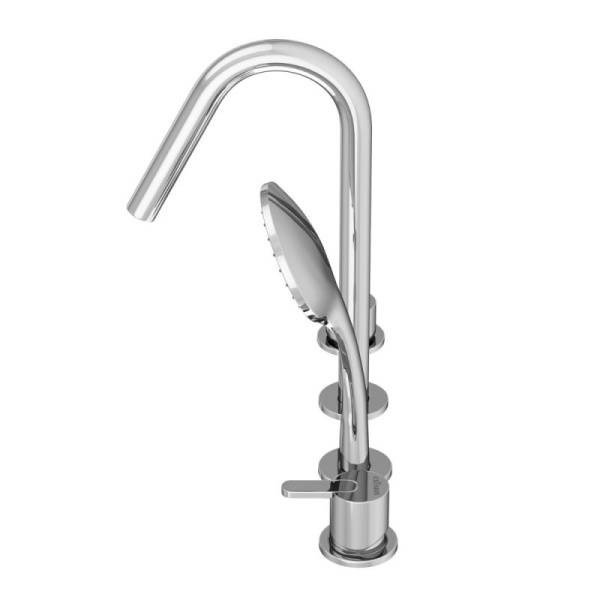 Смеситель на борт ванны Cezares Leaf LEAF-BVDM4-01 хром фото