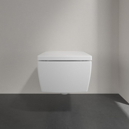 Подвесной унитаз безободковый Villeroy&Boch Memento 2.0 4633R0R1 альпийский белый фото