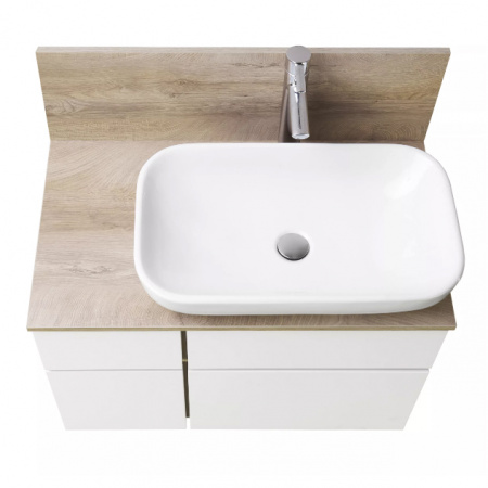 Столешница с панелью Акватон Мишель 80 1A253003MIX40 дуб эндгрейн фото