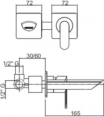Смеситель для раковины Cezares Garda GARDA-BLS1-01-Cr фото