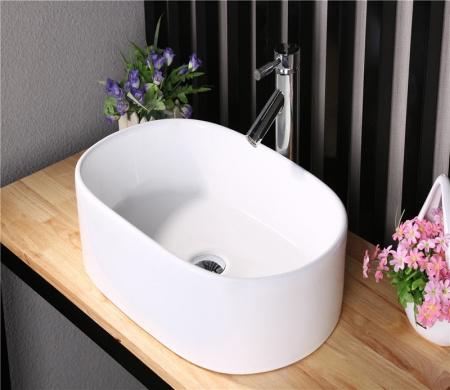 Накладная раковина CeramaLux N 9025-1 56x36 фото