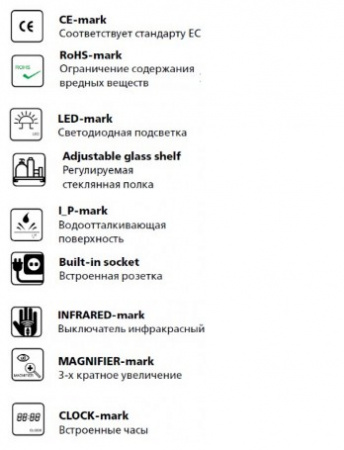 Зеркало-шкаф Esbano ESMS2408 фото