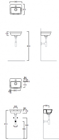 Мини-раковина Simas Evolution EVO14bi*1 фото