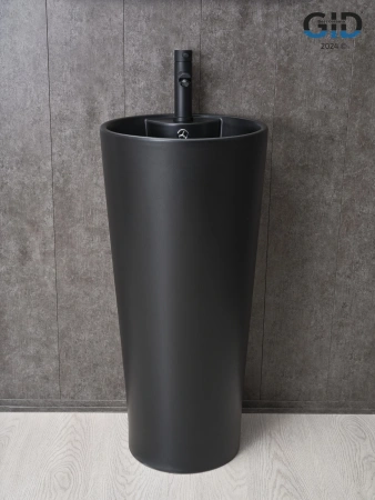 Напольная раковина GID Nb131bm 81120 40x40 черная матовая фото