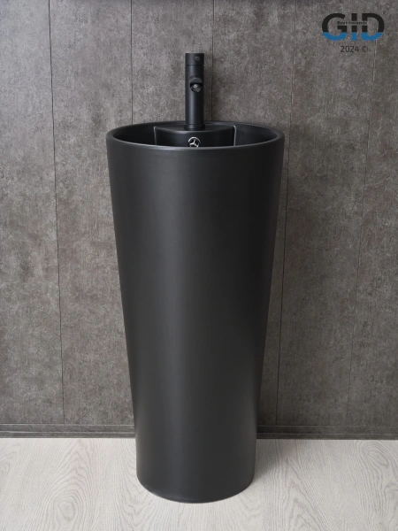 Напольная раковина GID Nb131bm 81120 40x40 черная матовая фото