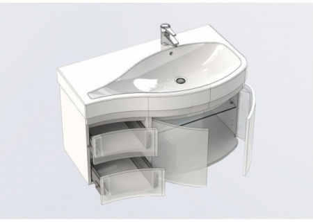 Тумба с раковиной Aquanet Сопрано 95 00213000 R фото