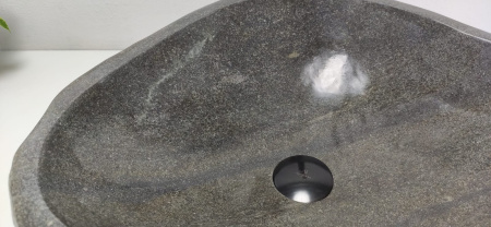 Накладная раковина из речного камня RS0805 (47*45*15) фото