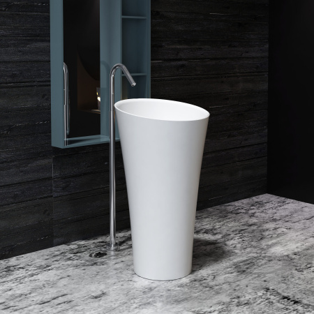 Напольная раковина Montebianco Pisa Cono 11237 50x50 фото