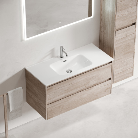 Тумба под раковину Sancos Libra LB100EG дуб галифакс натуральный фото