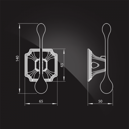 Крючок для ванной одинарный Elghansa Hermitage HRM-900 фото