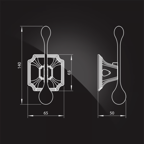 Крючок для ванной одинарный Elghansa Hermitage HRM-900-Gold фото