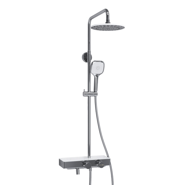 Душевая система (стойка) с термостатом WasserKRAFT Thermo A113.067.065.CH хромоникель фото