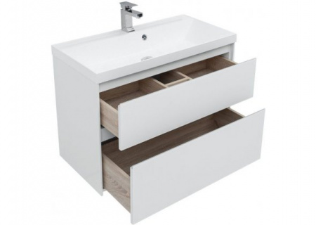 Тумба с раковиной Aquanet Гласс 90 00242525 фото