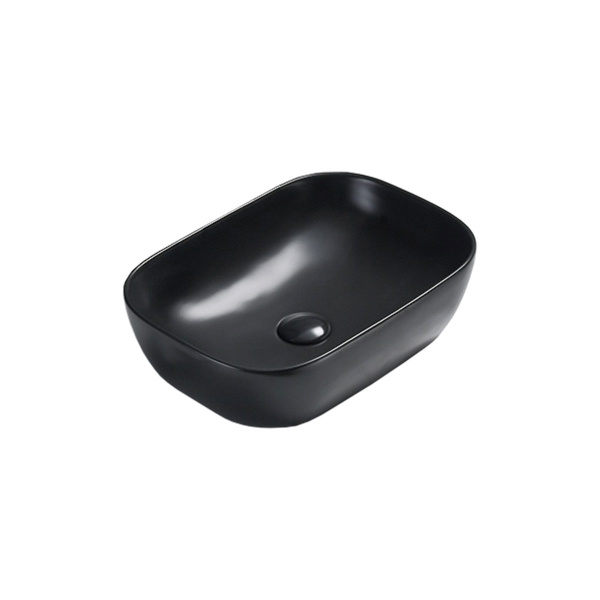 Накладная раковина Vincea VBS-102MB 45x32 черная матовая фото