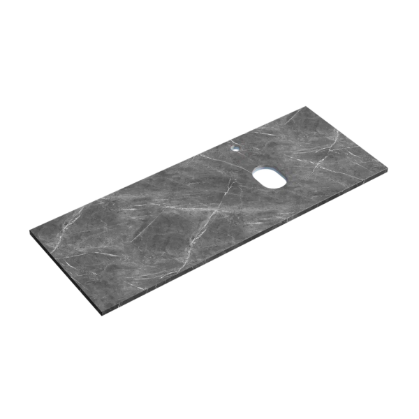 Столешница с отверстием под смеситель Sancos TT120A1XR 120 см, black sky фото