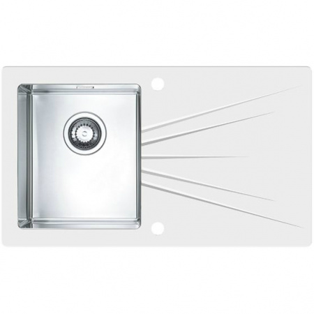 Мойка для кухни Alveus Karat 10 белый 860X500 левая фото