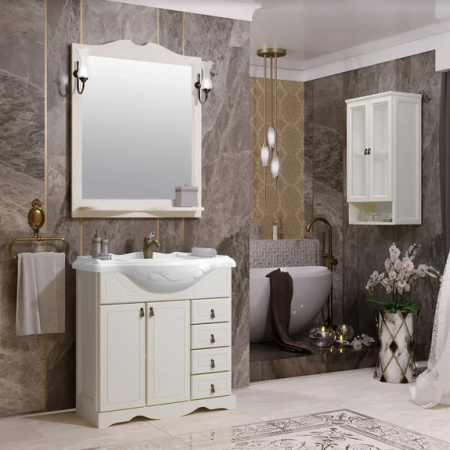 Мебель для ванной Opadiris Клио 85 слоновая кость фото