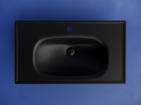 Раковина Ceramica Nova Sabo CN13002MB 80x46 черная матовая фото