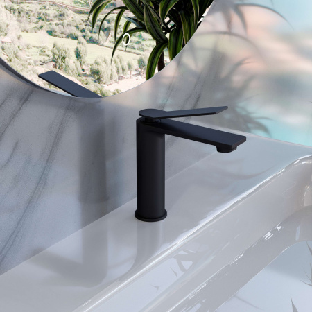 Смеситель для раковины Vincea Verse VBF-2VE1MB черный матовый фото