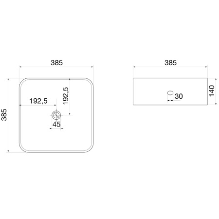 Накладная раковина OWL 1975 Vind OWLB191035 38x38 фото