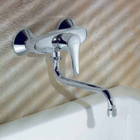 Смеситель для кухни настенный Kludi Logo Neo 379240575 фото