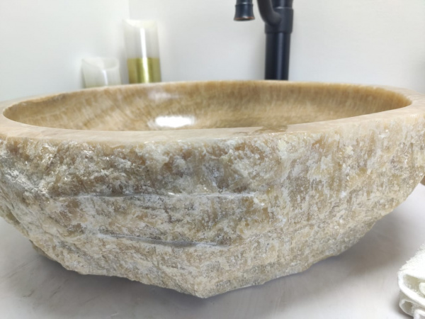 Накладная раковина из оникса Indo Erozy Sunset EO-00069 фото