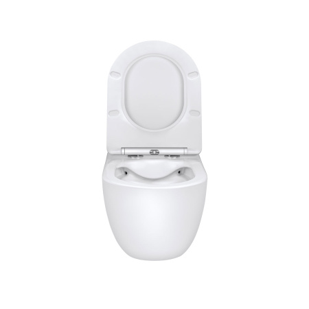 Подвесной унитаз безободковый Vincea Evo VT1-34 с сиденьем фото