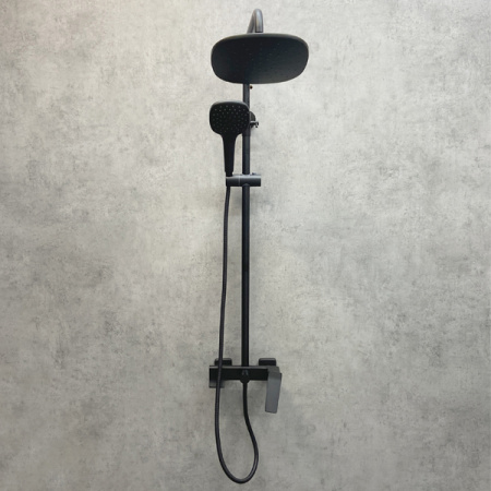 Душевая система (стойка) Comforty FF071R-CMT черная матовая фото