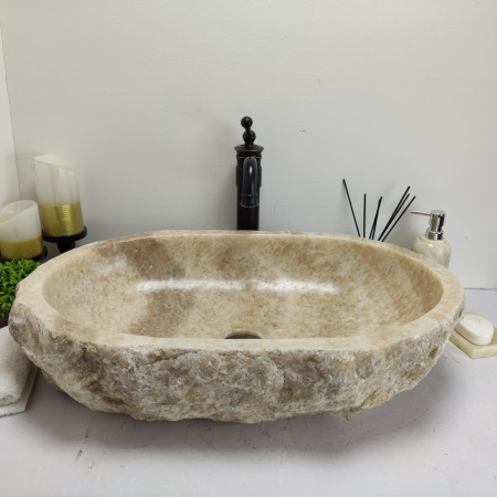 Накладная раковина из оникса Erozy Yellow EO-00777 (67*41*15см) фото