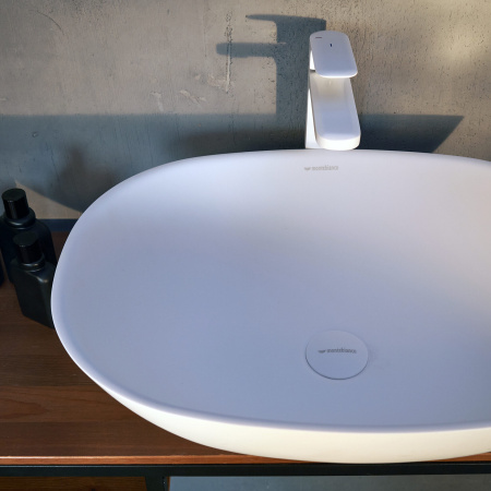 Накладная раковина Montebianco Loreto Cinque 400 12023 55x40 фото