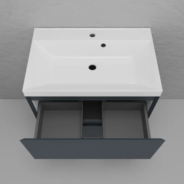 Тумба напольная под раковину Style Line Манхэттен 70 ЛС-00002375 графит фото