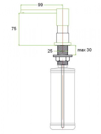 Дозатор Zorg Inox ZR-22 BLACK фото