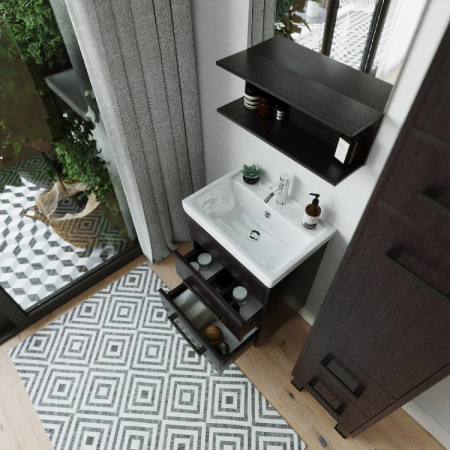 Тумба с раковиной Бриклаер Чили 55 венге фото