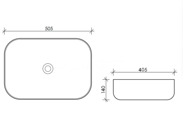 Накладная раковина Esbano Martel ESRNMARTMB 50,5x40,5 черная матовая фото