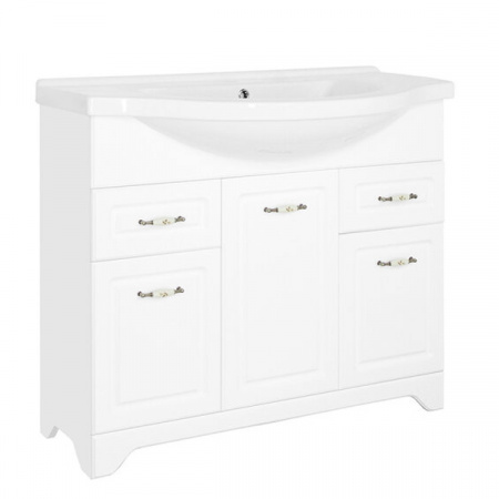 Тумба с раковиной Style Line Олеандр 2-100 белая фото