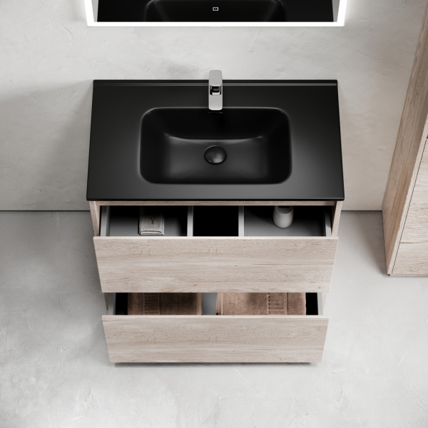 Тумба под раковину Sancos Libra Floor LB80FEG дуб галифакс натуральный фото