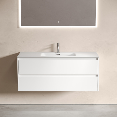 Тумба под раковину Sancos Libra LB120-1W белая фото