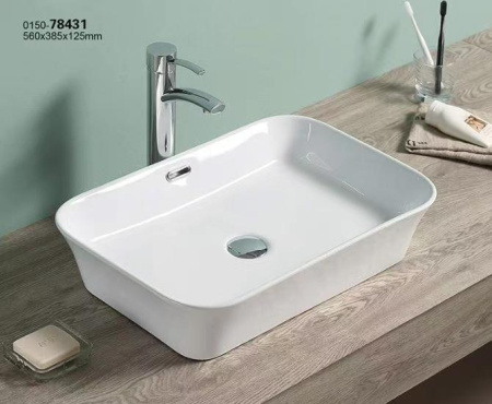 Накладная раковина CeramaLux N 78431 56x38 фото