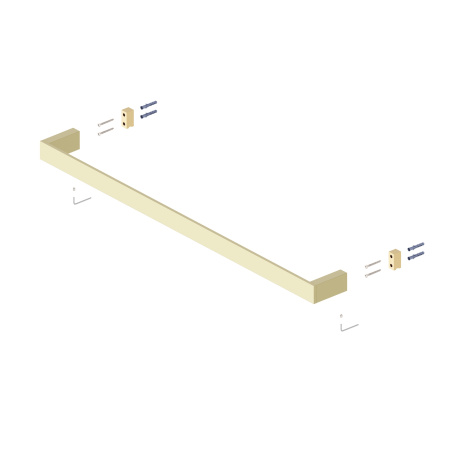 Полотенцедержатель Timo Petruma 15253/17 Золото матовое фото