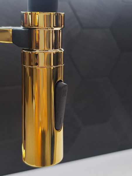 Смеситель для кухни с подключением к фильтру AltroBagno Flusso 050205GI золото фото