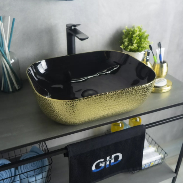 Накладная раковина GID Luxe Line D1302H022 50,5х40,5 фото