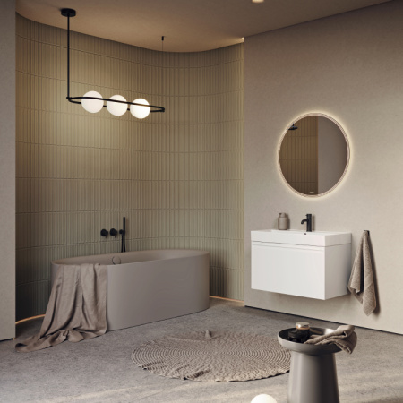 Тумба под раковину Aqwella Pure 66 PUR0165WM белая фото