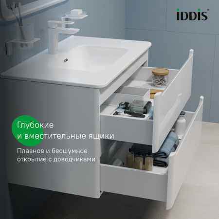 Тумба с раковиной Iddis Edifice 80 см EDI80W0i95K фото
