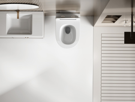 Подвесной унитаз со смывом торнадо Abber AC1130 с сиденьем фото